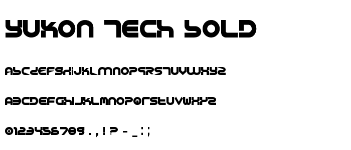 Yukon Tech Bold font